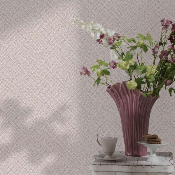 Tapete Rosa Marburg Vliestapete (47482)