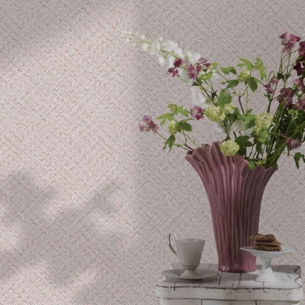 Tapete Rosa Marburg Vliestapete (47482)