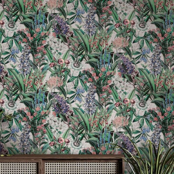 Tapete Bunt, Grau Marburg Vliestapete (47477)