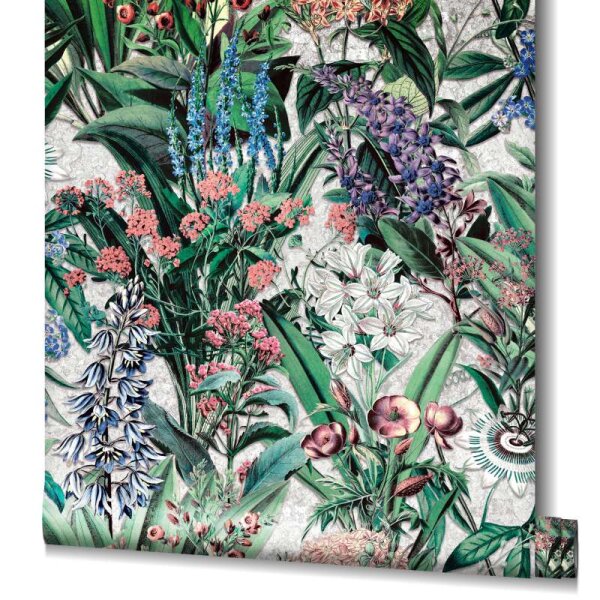 Tapete Bunt, Grau Marburg Vliestapete (47477)