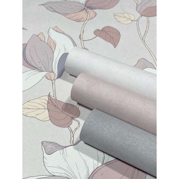 Tapete Rosa, Lila, Pastellfarben Marburg Vliestapete (47474)