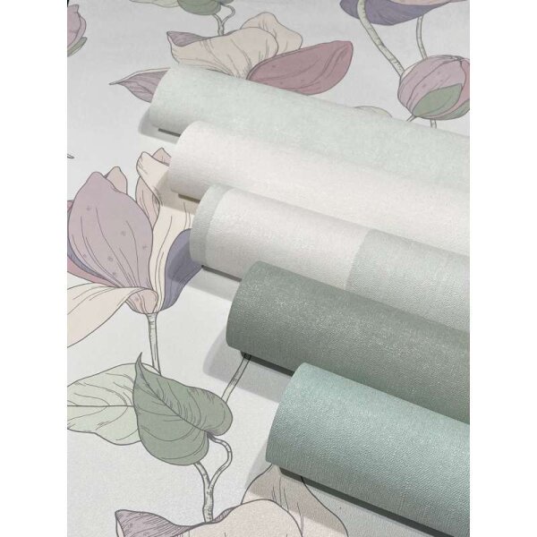 Tapete Beige, Lila, Pastellfarben Marburg Vliestapete (47472)