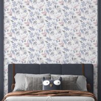 Tapete Lila, Pastellfarben, Wei&szlig; Marburg...