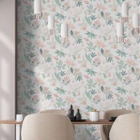 Tapete Bunt, Pastellfarben, Wei&szlig; Marburg...