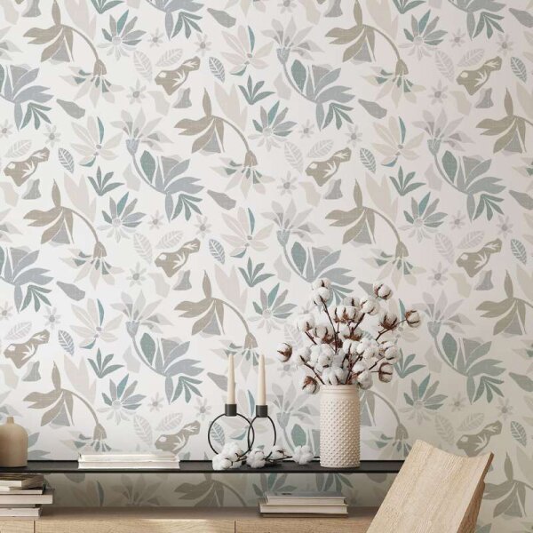 Tapete Grau, Weiß Marburg Vliestapete (47468)