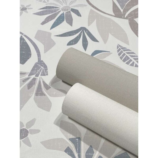 Tapete Grau, Weiß Marburg Vliestapete (47468)