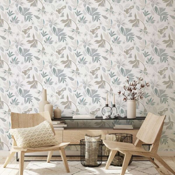 Tapete Grau, Weiß Marburg Vliestapete (47468)