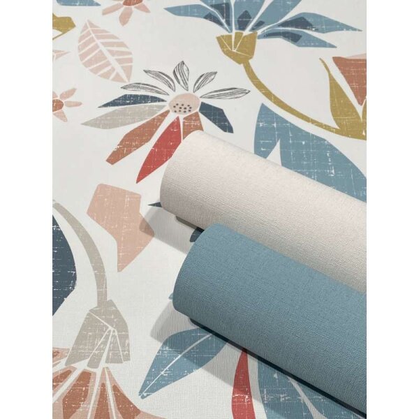 Tapete Bunt, Weiß Marburg Vliestapete (47467)