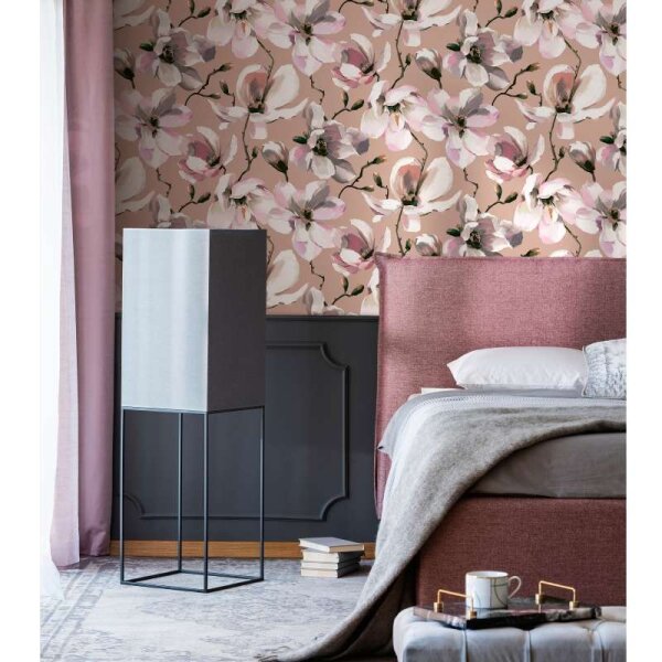 Tapete Rosa, Braun Marburg Vliestapete (47465)