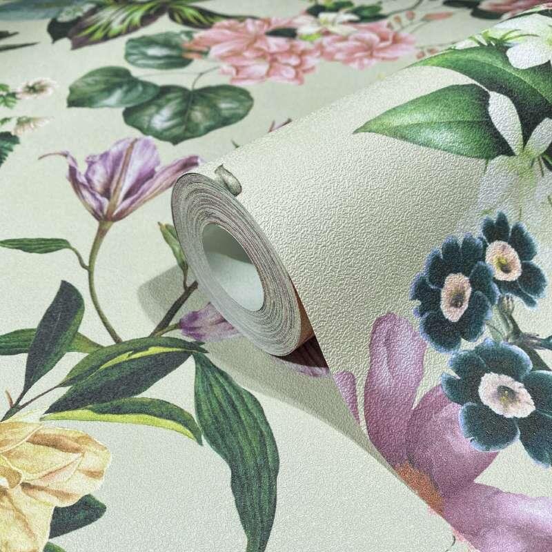 Tapete Bunt, Greige Marburg Vliestapete (47461)