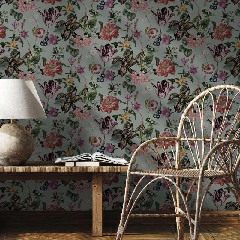 Tapete Bunt, Grün Marburg Vliestapete (47459)