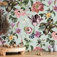 Tapete Bunt, Gr&uuml;n Marburg Vliestapete (47459)