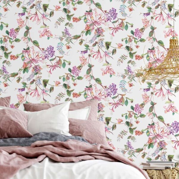 Tapete Bunt, Weiß Marburg Vliestapete (47456)