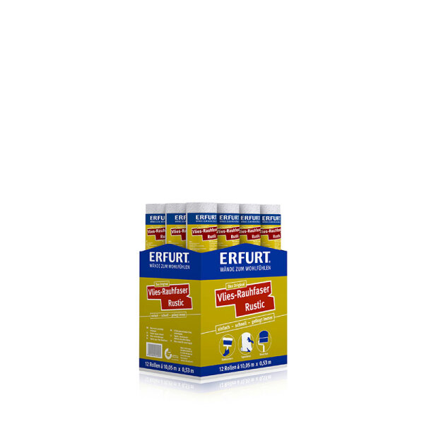 ERFURT Vlies-Rauhfaser Rustic, Karton (12 x Rolle)
