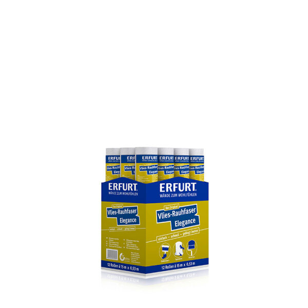 ERFURT Vlies-Rauhfaser Elegance, Karton (12 x Rolle)