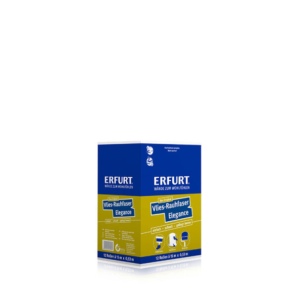 ERFURT Vlies-Rauhfaser Elegance, Karton (12 x Rolle)
