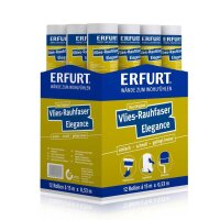 12 Rollen ERFURT Vlies-Rauhfaser Elegance (Karton)