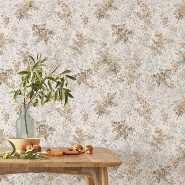 Tapete Braun, Grau Marburg Vliestapete (47453)