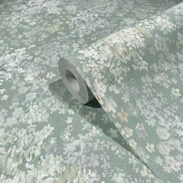 Tapete Grau, Grün Marburg Vliestapete (47452)