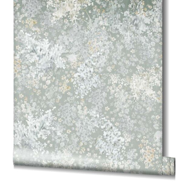 Tapete Grau, Grün Marburg Vliestapete (47452)