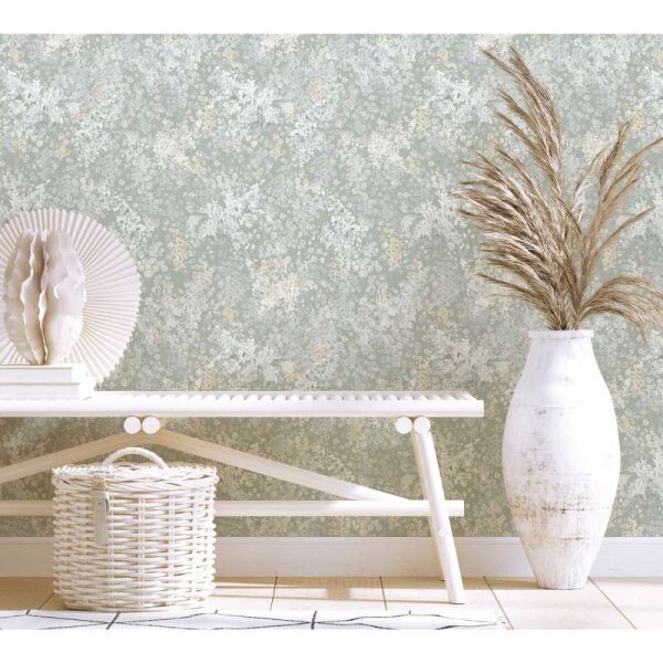 Tapete Grau, Grün Marburg Vliestapete (47452)