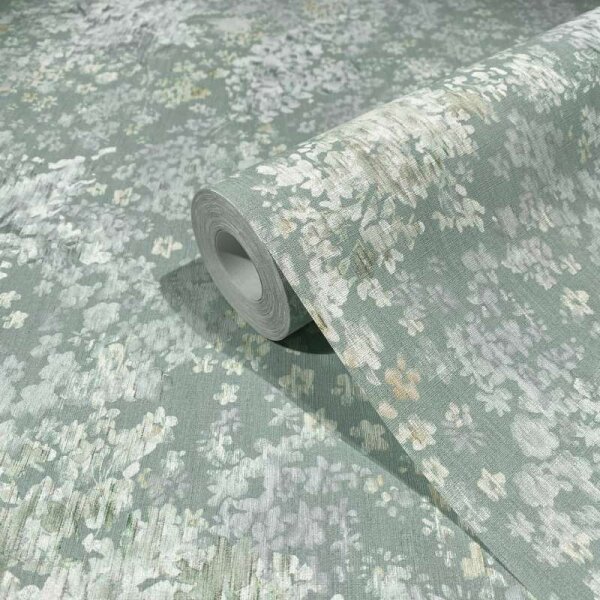 Tapete Grau, Grün Marburg Vliestapete (47452)