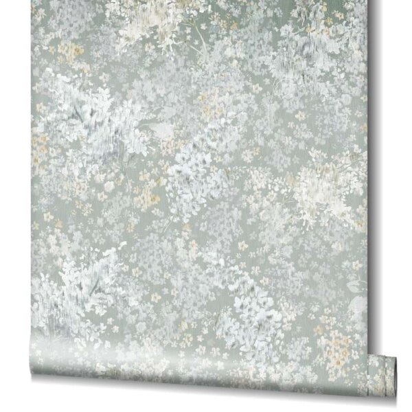 Tapete Grau, Grün Marburg Vliestapete (47452)