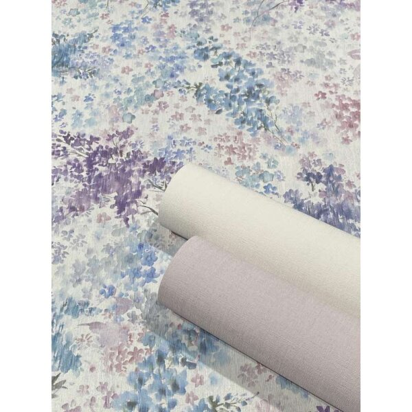 Tapete Blau, Lila Marburg Vliestapete (47450)