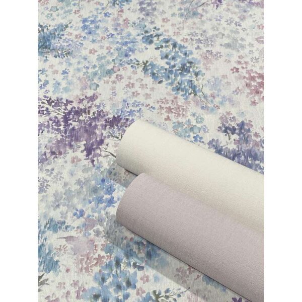 Tapete Blau, Lila Marburg Vliestapete (47450)