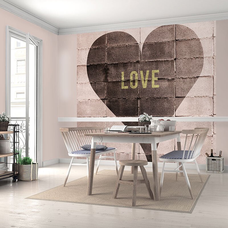 Digitaldruck-Tapete Braun, Rosa, Rose ELLE Decoration (226510)