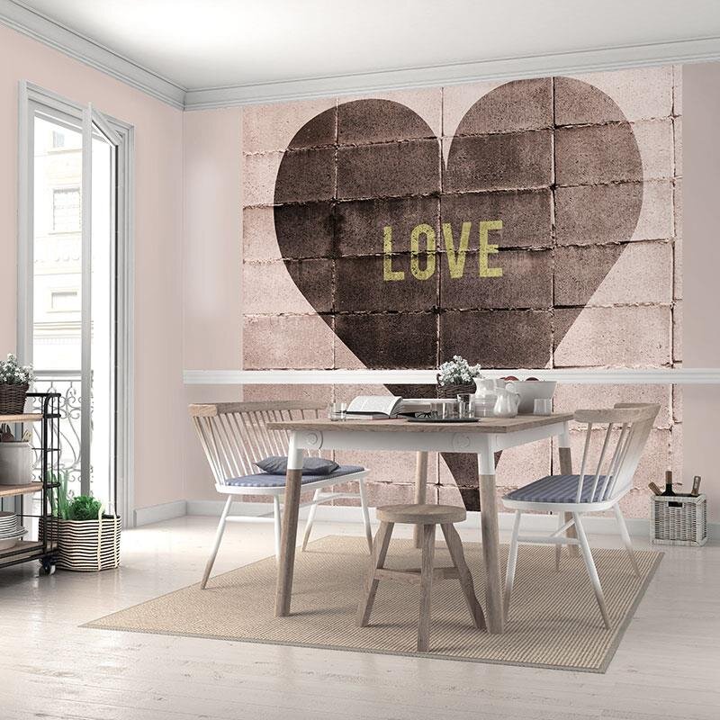 Digitaldruck-Tapete Braun, Rosa, Rose ELLE Decoration (226510)