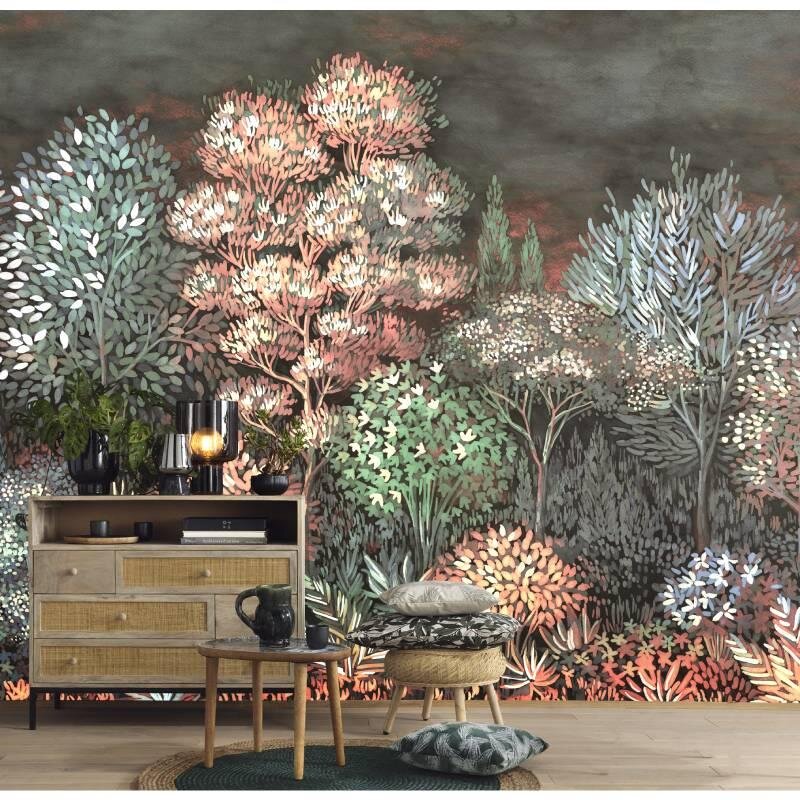 Digitaldruck-Tapete Grau, Silber, Rosa, Rose ELLE Decoration (226425)