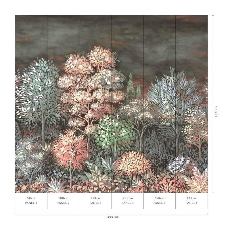 Digitaldruck-Tapete Grau, Silber, Rosa, Rose ELLE Decoration (226425)