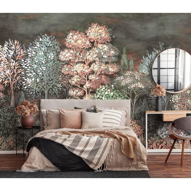 Digitaldruck-Tapete Grau, Silber, Rosa, Rose ELLE Decoration (226420)