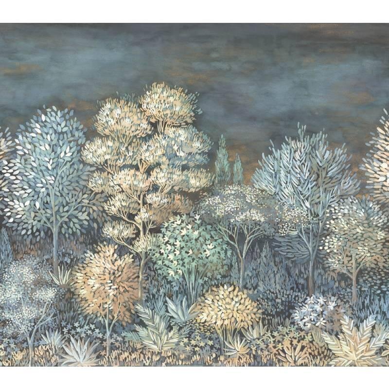 Digitaldruck-Tapete Blau, Grau, Silber ELLE Decoration (226415e)