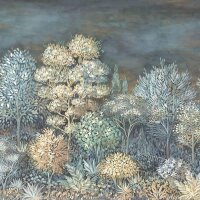 Digitaldruck-Tapete Blau, Grau, Silber ELLE Decoration...