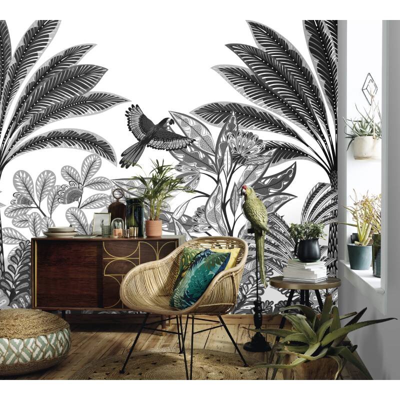 Digitaldruck-Tapete Schwarz-Weiß ELLE Decoration (225520)