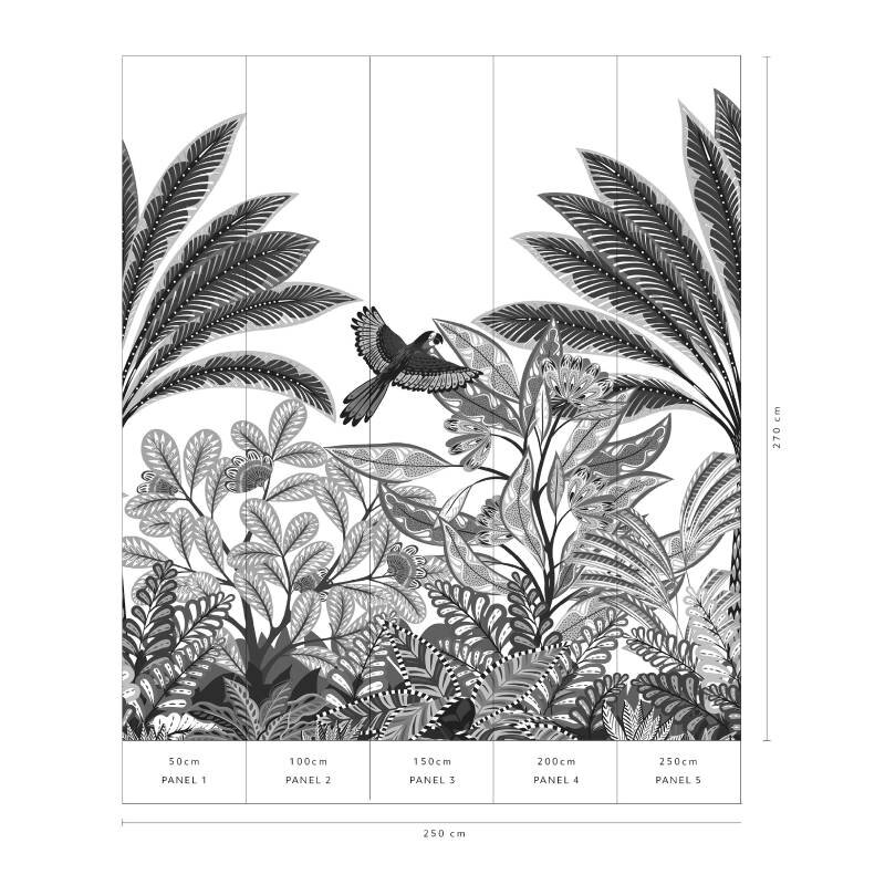 Digitaldruck-Tapete Schwarz-Weiß ELLE Decoration (225520)