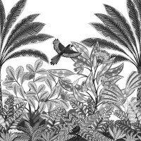 Digitaldruck-Tapete Schwarz-Wei&szlig; ELLE Decoration...