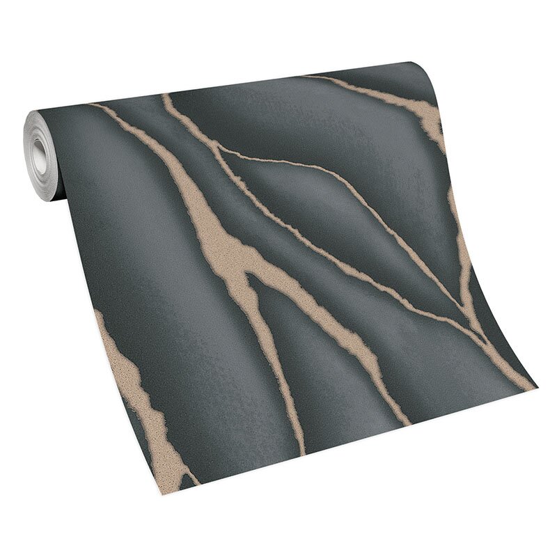 Tapete Schwarz, Anthrazit ELLE Decoration Vliestapete (1034515)