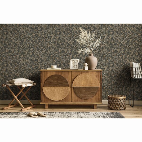 Tapete Gold, Kupfer, Schwarz, Anthrazit ELLE Decoration Vliestapete (1033415)