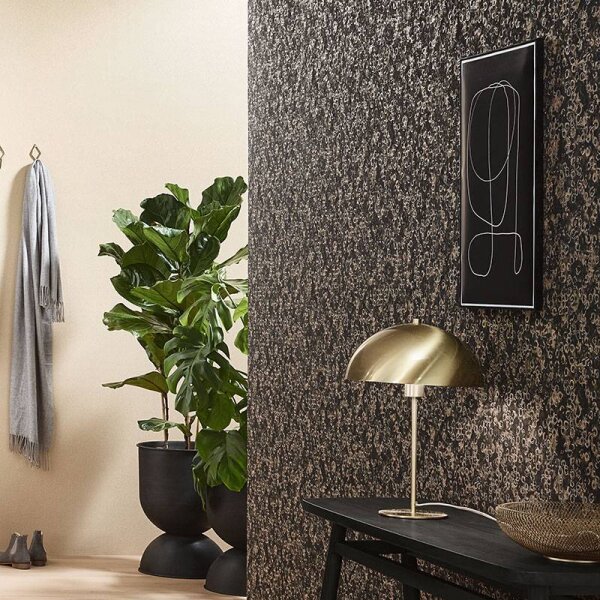 Tapete Gold, Kupfer, Schwarz, Anthrazit ELLE Decoration Vliestapete (1033415)