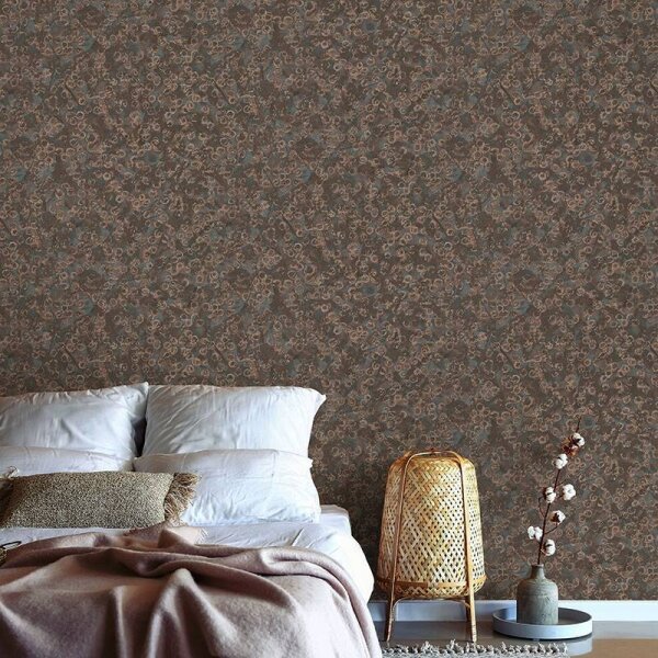 Tapete Braun, Gold, Kupfer ELLE Decoration Vliestapete (1033411)