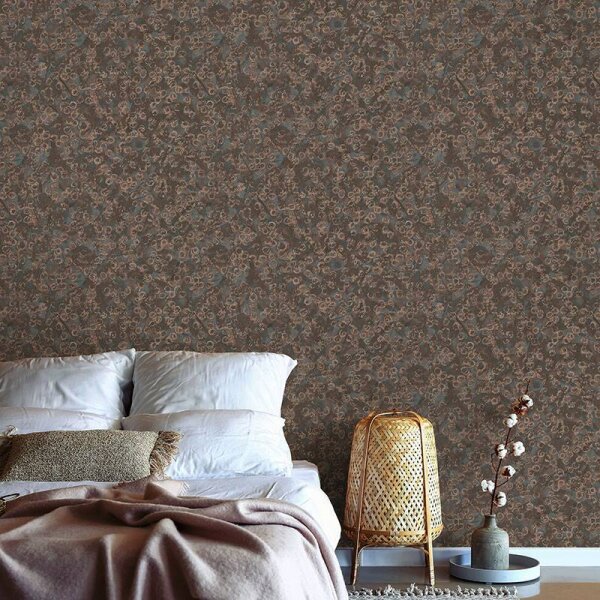 Tapete Braun, Gold, Kupfer ELLE Decoration Vliestapete (1033411)