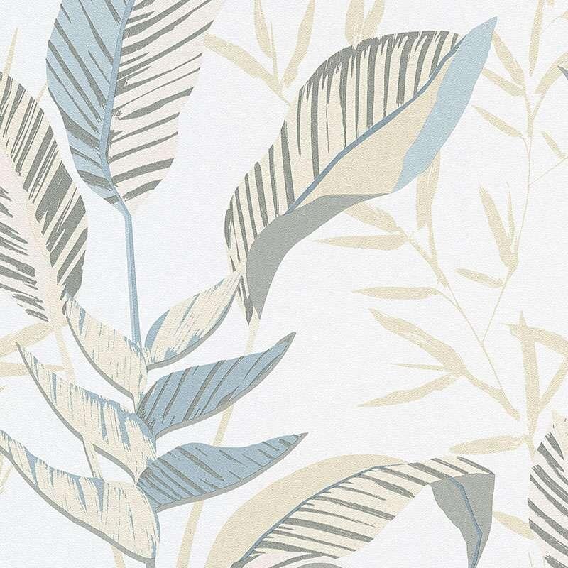 Tapete Beige, Creme, Blau, Grün ELLE Decoration Vliestapete (1033207)