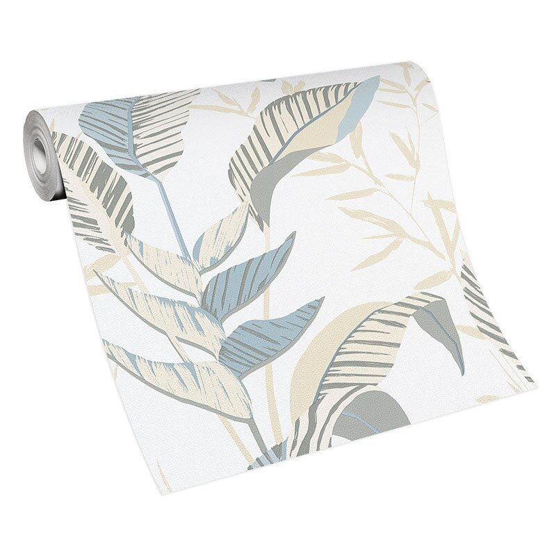 Tapete Beige, Creme, Blau, Grün ELLE Decoration Vliestapete (1033207)