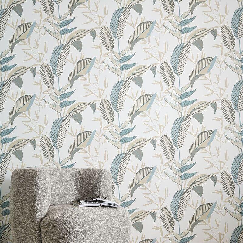 Tapete Beige, Creme, Blau, Grün ELLE Decoration Vliestapete (1033207)