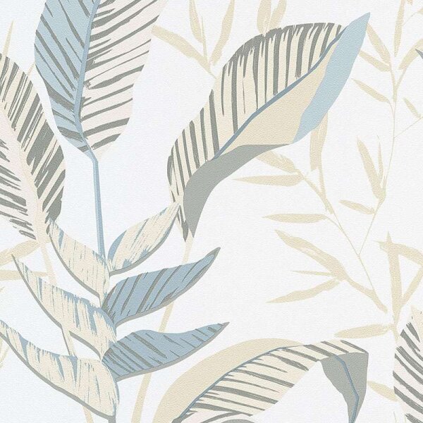 Tapete Beige, Creme, Blau, Grün ELLE Decoration Vliestapete (1033207)