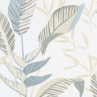 Tapete Beige, Creme, Blau, Gr&uuml;n ELLE Decoration...