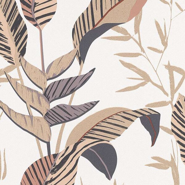 Tapete Beige, Creme, Gold, Kupfer ELLE Decoration Vliestapete (1033202)